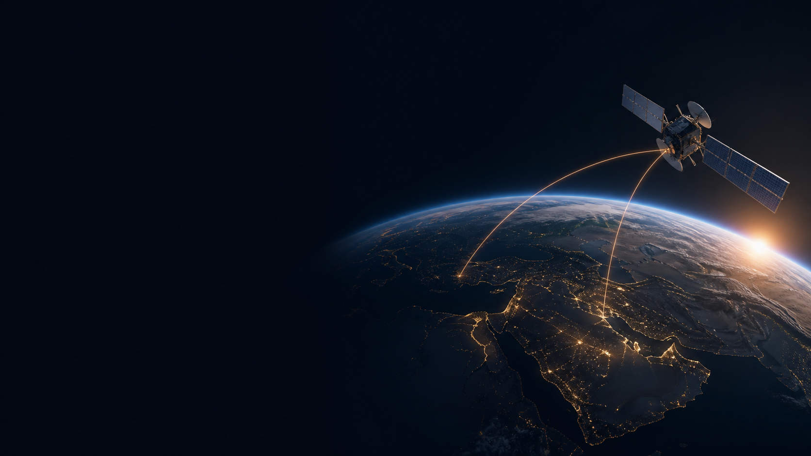 Satellite linking the Arabian Peninsula with global communications coverage