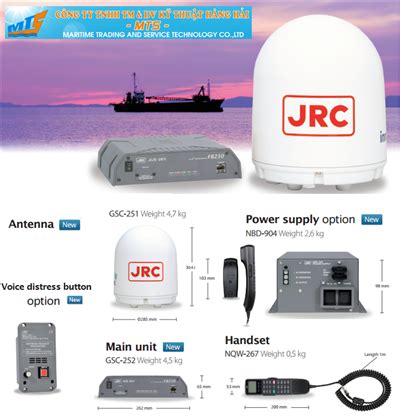 JRC JUE-250 satellite communications terminal