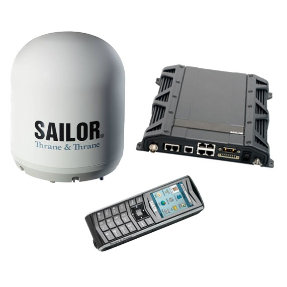 SAILOR 250 FleetBroadband satellite communications terminal