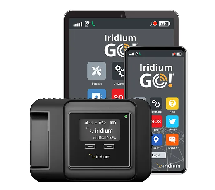 Iridium GO! satellite communications terminal
