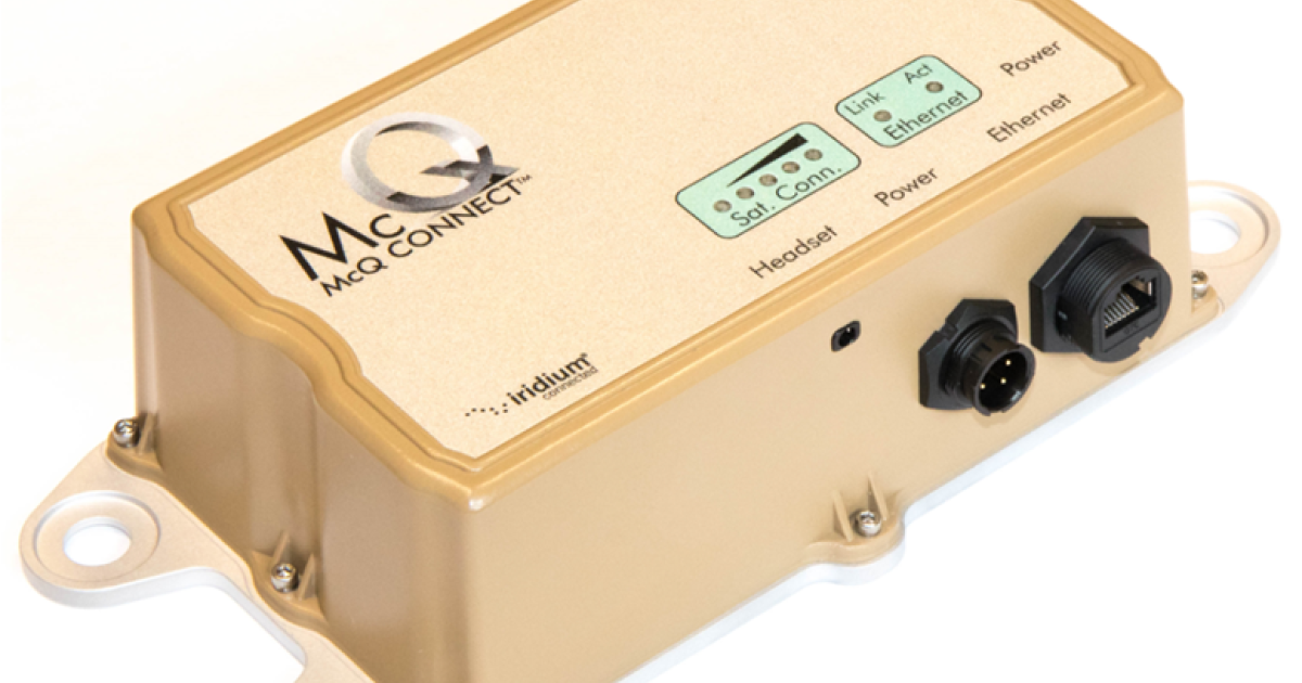 McQ CONNECT satellite communications terminal